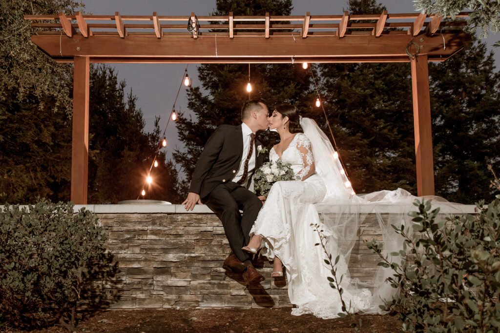 Bride and groom at Napa Valley wedding